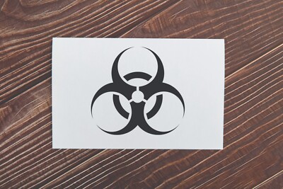 Vinyl Decal Biohazard Symbol Transfer Sticker Made With Premium Quality ...