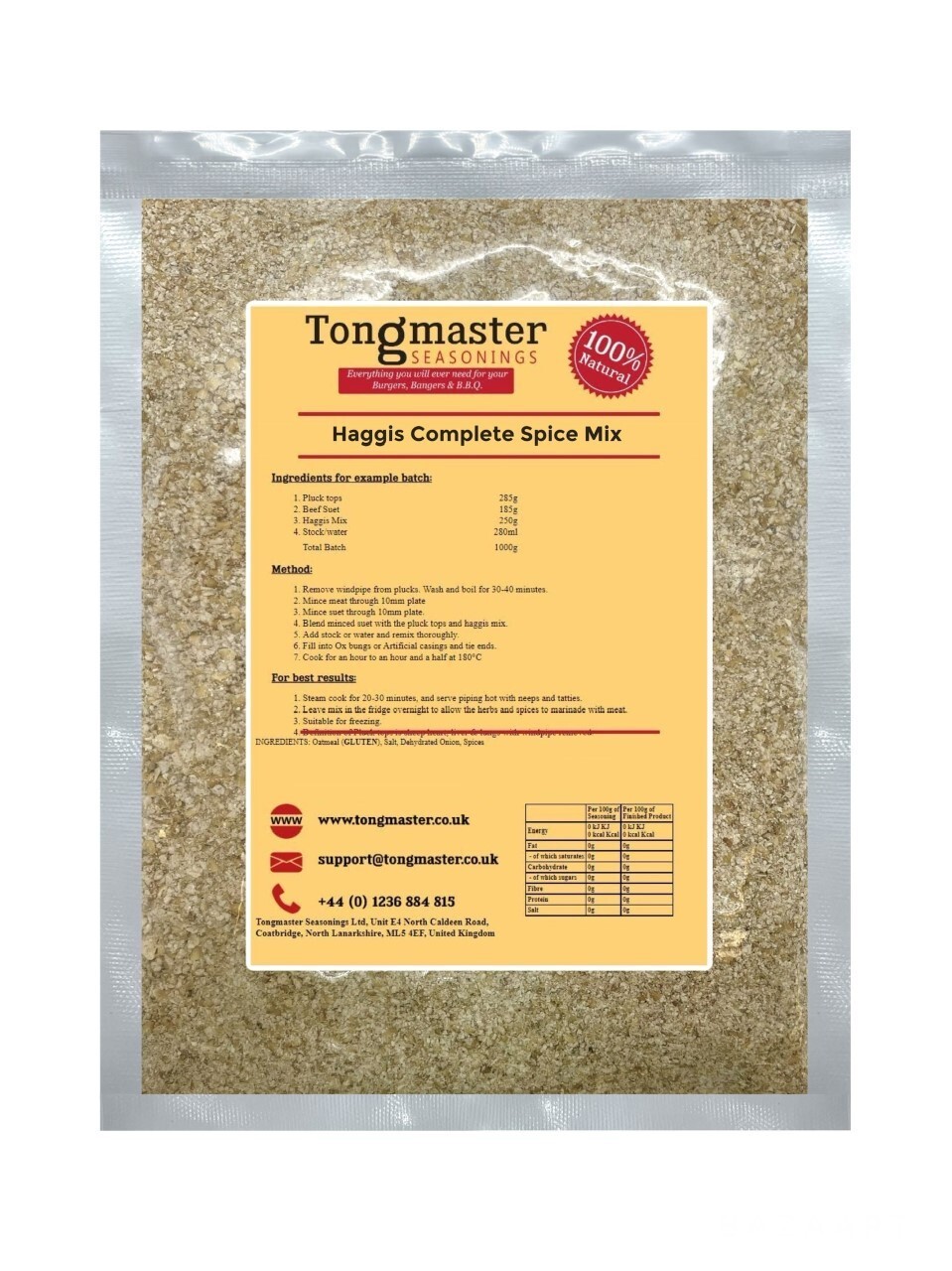 Haggis Complete Spice Mix - 250g