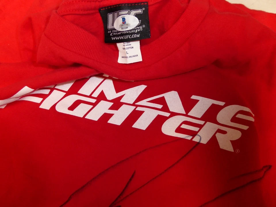 Ryan Bader Signed UFC The Ultimate Fighter 8 Fight Worn Used Shirt BAS COA Auto - Image 4 of 4
