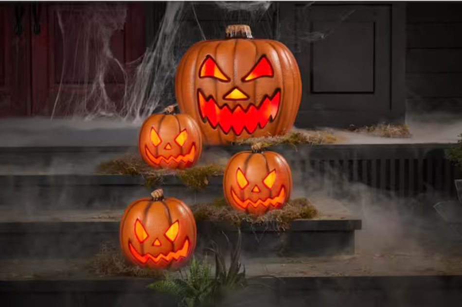 Halloween Home Accents Holiday Blow Mold Pumpkins Multipack 1x 20 in