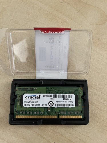 Crucial CT51264BF160B (PC3-12800 (DDR3-1600), SO DIMM) RAM Module 4GB