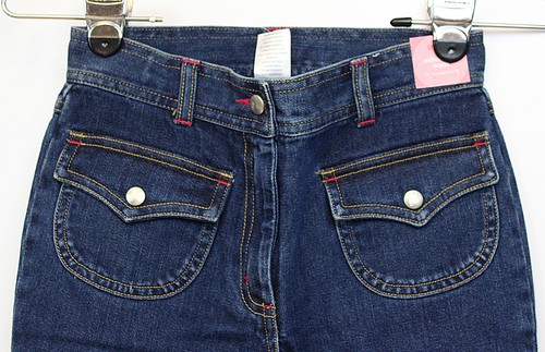NWT 2005 Gymboree Tyrolean Lure Jeans Set sz 9 Socks Heart Button Girls Flared - Picture 3 of 16