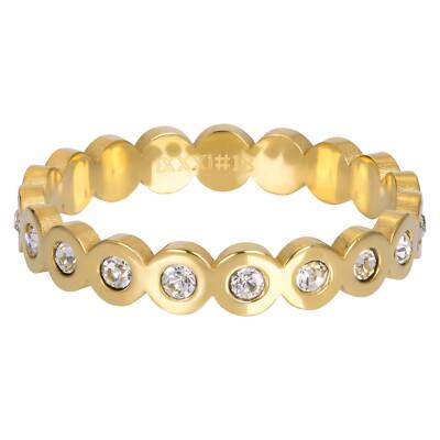 iXXXi Füllring BIG CIRCLE STONE gold - 4 mm