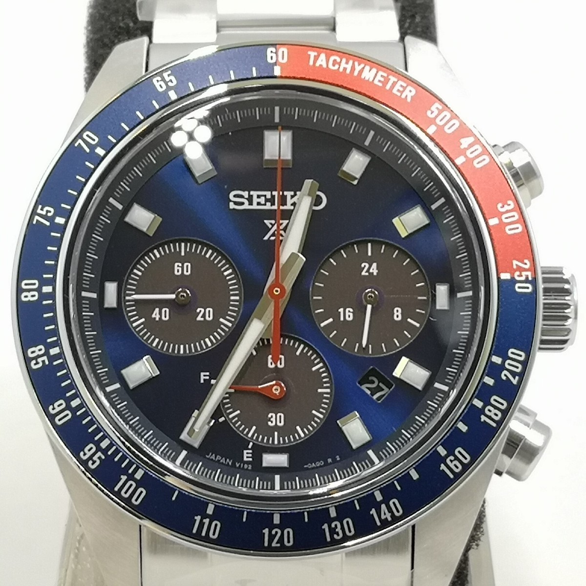 SEIKO PROSPEX SPEEDTIMER SBDL097 Pepsi Red Blue Chronograph SEIKO PROSPEX SPEEDTIMER SBDL097 Pepsi Red Blue Chronograph