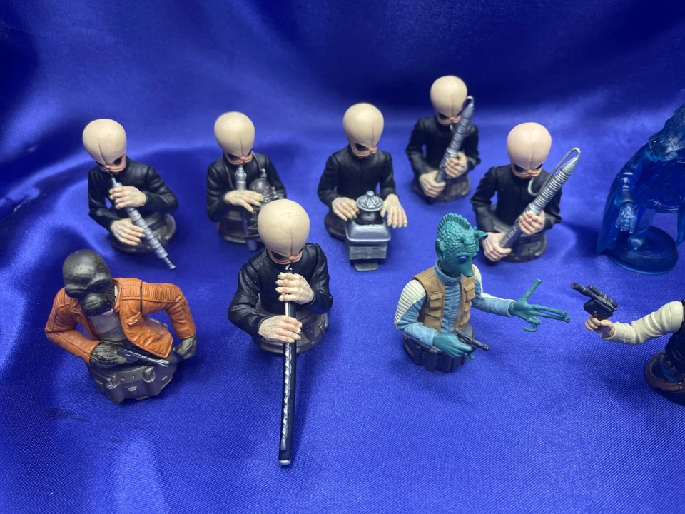 Suave Busto Gigante UPS Star Wars Lote Cantina Banda Han Solo Obi-Wan Kenobi 2004 Foto 2 de 4