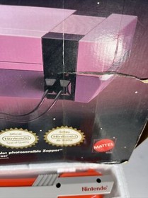 Nintendo Action Set Console bilingual box complete tested NES Mario Duck Read De