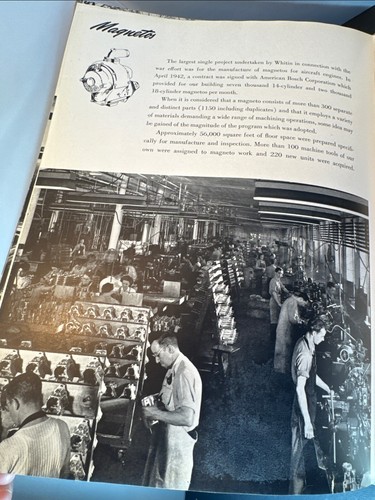1945 WHITIN MACHINE WORKS HC Book WWII Steam Engines, Ammo NORTHBRIDGE MA - Picture 3 of 19