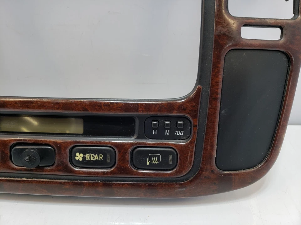 ✅ 98-02 OEM Toyota Land Cruiser J100 painel rádio controle climático acabamento em madeira - Imagem 4 de 4