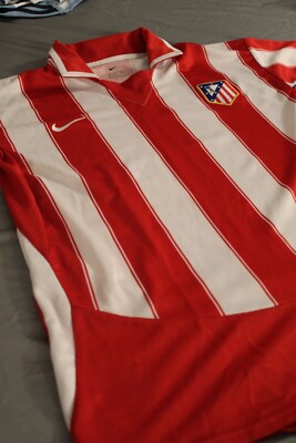 Maillot Domicile Atletico Madrid 2003/04 Enfant - Taille XL Boys, Nike, Rouge, Neuf