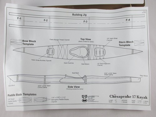 Kit Modelo Madera Kayak Chesapeake 17 Escala 1:12 Midwest Products Nuevo en Caja Kit # 989 - Imagen 14 de 14