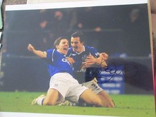 Everton Multi Signed A4 Photo  /bi Baines