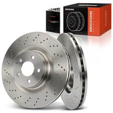 A-Premium 2x 350mm Brake Discs for Mercedes-Benz E-Class C216 S-Class SL Front
