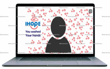 I Hope You Washed Your Hands social distance Zoom Background