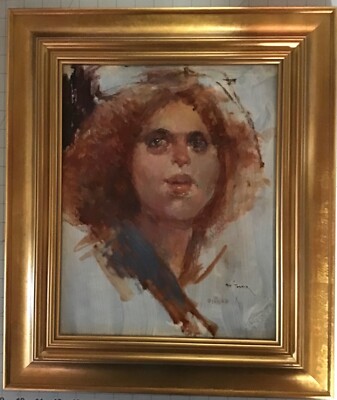 Max Turner Original Oil Painting, Portrait of Gillian
