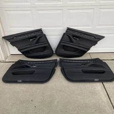 11-16 BMW F10 5 Series Front & Rear Interior Door Panels Black W/ Light SET of 4