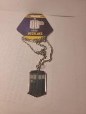 New BBC TV Doctor Dr Who TARDIS Blue Call Box Phone Booth Chain Necklace 2012