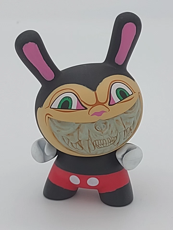 Kidrobot 2012 Dunny Apocalypse Ron English Mickey Grin 3" Vinyl Figure 1/16 - Image 2 of 4