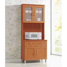 KITCHEN PANTRY CABINETS Microwave Stand Brown, Cherry, White, Black Available