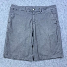 Lululemon The Works Short Men's 36 Gray Quick Oxford 11" Cable/Dark Ash M7936S