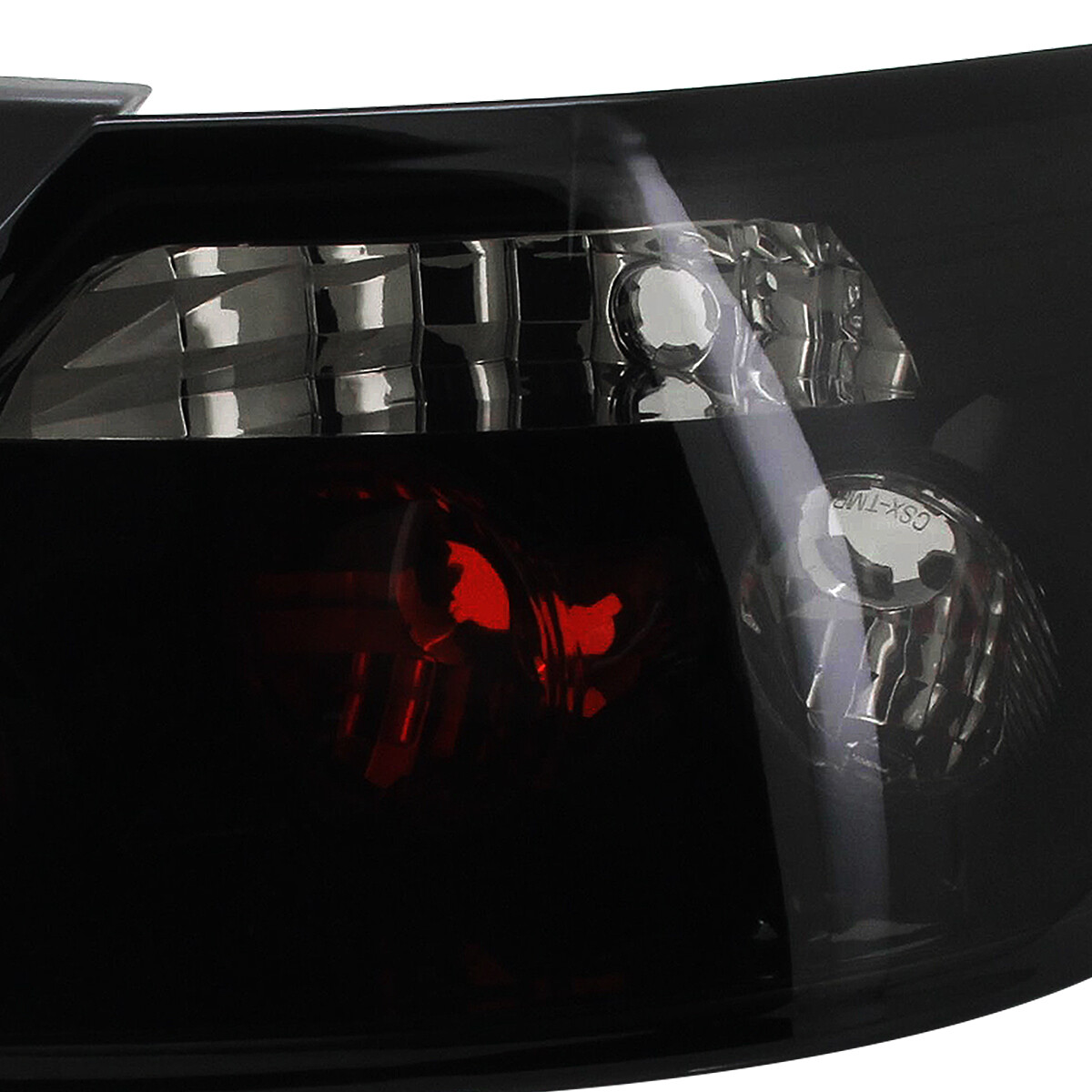 Black/Smoke Fits 2006-2011 Honda Civic 2Dr Coupe Tail Lights Brake Lamps Pair