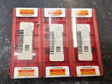 Qty 10 Sandvik TCMT 1.2(1.2)1-UF 1.21.21 TCMT06T104-UF 525 Grade Carbide Inserts