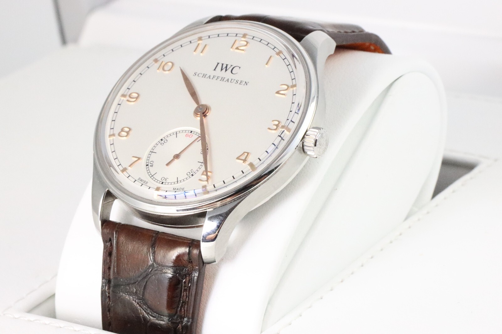 Bild 3 - IWC Portuguese Hand-Wound Handaufzug Edelstahl 44mm 545408 Dif22519 AVS18049 X