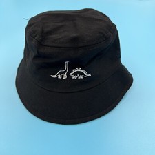 Nordstrom Kids Bucket Hat With Dinosaur Size:Small Toddler Color:Black