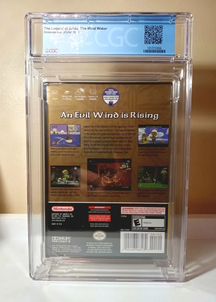 NOT FOR RESALE Zelda Wind Waker CGC 9.2 A+ Nintendo Gamecube 2004 NFR WATA RARE! - Image 3 of 4