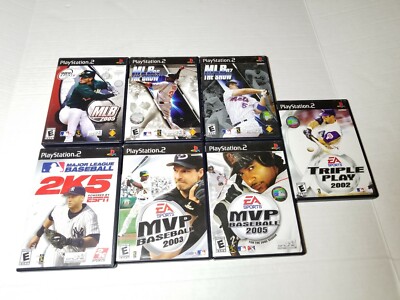 Lot Of PS2 Game, MLB 05, 2K5, MLB The Show 06 07, MVP BB 03