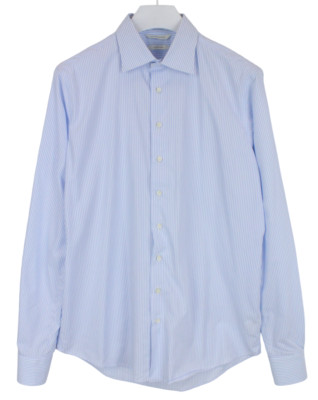 Suitsupply Custom Made Slim Fit Formelles Hemd Herren 41L / 16L Nadelstreifen