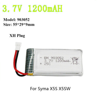 Batterie Li-Po Syma HC Et Adaptateur MX2.0 2P Molex 3,7 V
