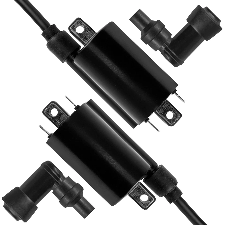 2x Bobina de encendido con tapa de arranque de bujía para Kawasaki KAF620 Mule 4010 4x4 2009-21 Foto 4 de 4