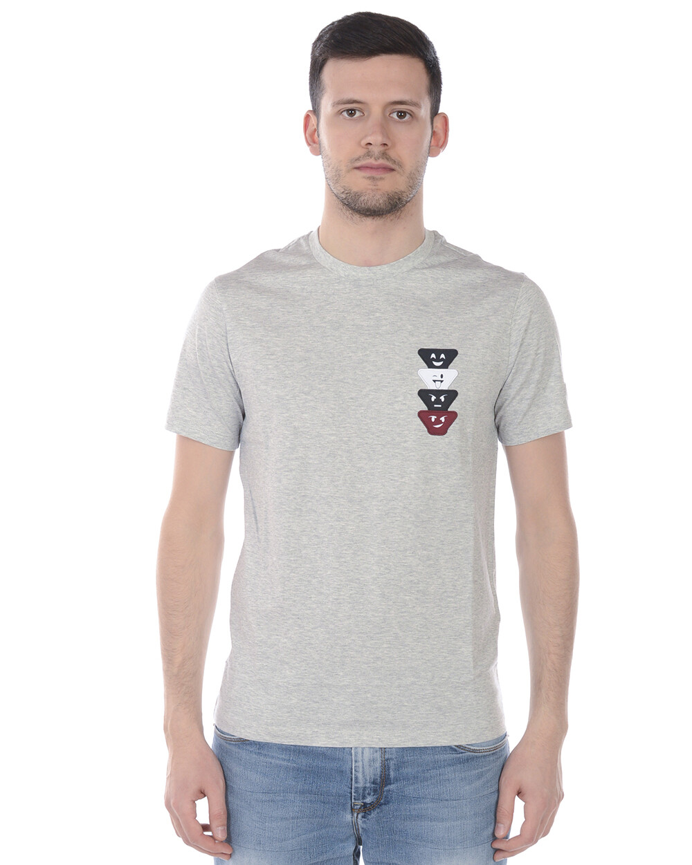 Мужская футболка-свитшот Emporio Armani, серая 3H1T9F 1JCQZ 616 Sz. XL, СДЕЛАЙТЕ ПРЕДЛОЖЕНИЕ