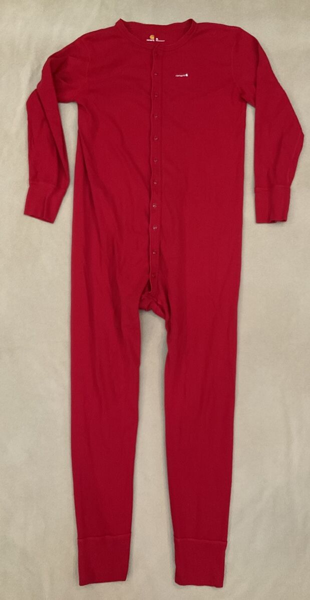 Carhartt Men's Red Cotton Union Suit Sz XL Long John PJs | eBay Carhartt Men's Red Cotton Union Suit Sz XL Long John PJs | eBay