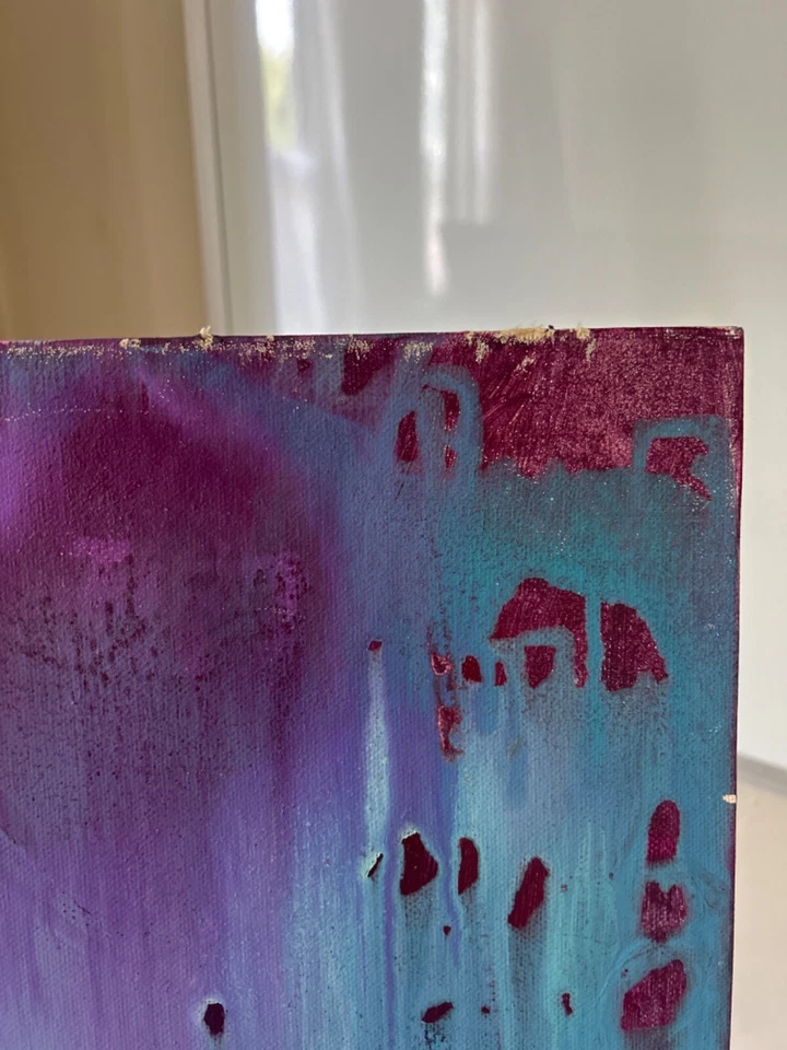 ¡COMO ESTÁ! Pintura por goteo mandala original Kayla Braden abstracta “Unidad” sobre lienzo Foto 4 de 4