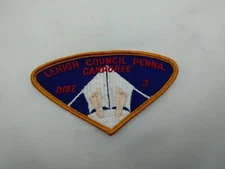 VINTAGE Lehigh Council Penna. Camporee Dist 3 BSA  Shoulder Patch.  S/20