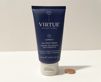 Virtue Correct Un-Frizz Cream 60 ml 2 fl oz Travel Size