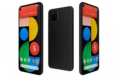 Google Pixel 5 - 128GB- Just Black GSM Unlocked (Single SIM+eSIM 