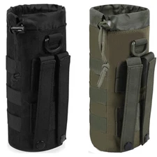 2PCS Molle Water Bottle Holder Tactical Hiking Backpack Attachment Pouches