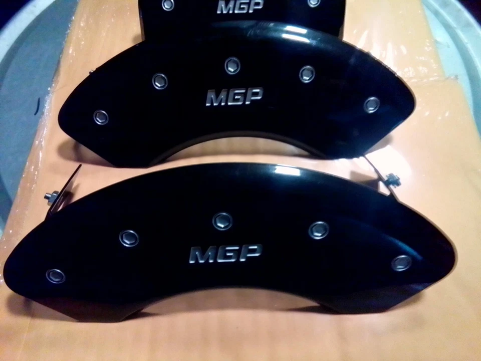 2015 Volkswagen Autobahn черный MGP тормозные суппорты крышки передние задние 11212SMGPBK - Изображение 2 из 3