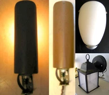 Lot of 3 VTG industrial minimalist wall lighting sconces