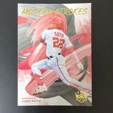 Juan Soto 2022 Diamond Kings Modern Strokes #MS-2 Insert Card WAS Gold Foil