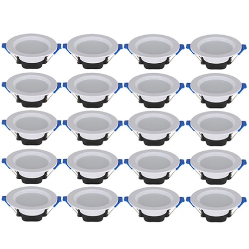 6/10/20Pcs Dimmable LED Downlight 7W Recessed Ceiling Light Panel Light 85-265V - Picture 2 of 9