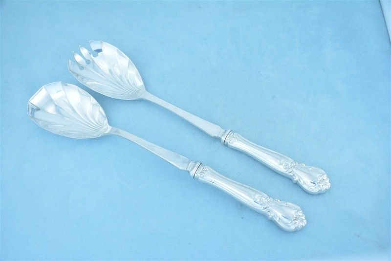 Weidlich Ancestry Sterling Silver 11-1/4" Salad Serving Set