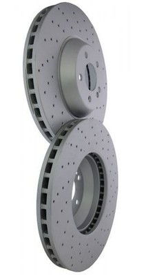 2x ZIMMERMANN FRONT Brake Disc Rotor For Mercedes 2014-UP S450 S550 S550e S560 e