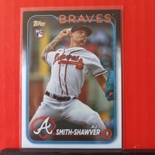 2024 Topps Series 1 - AJ Smith-Shawver (RC) #117 Atlanta Braves Rookie 