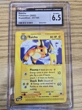 CGC Graded Raichu Expedition Base Set 61/165 Rare English 2002 6.5 on eBay