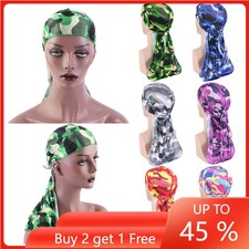 Unisex Women Men Head Wrap Do-Rag Hats Durag Soft Cap Pirate Headwear Beanie