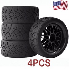 4PCS Aluminum Wheels Tires for 1/10 RC Tamiya...