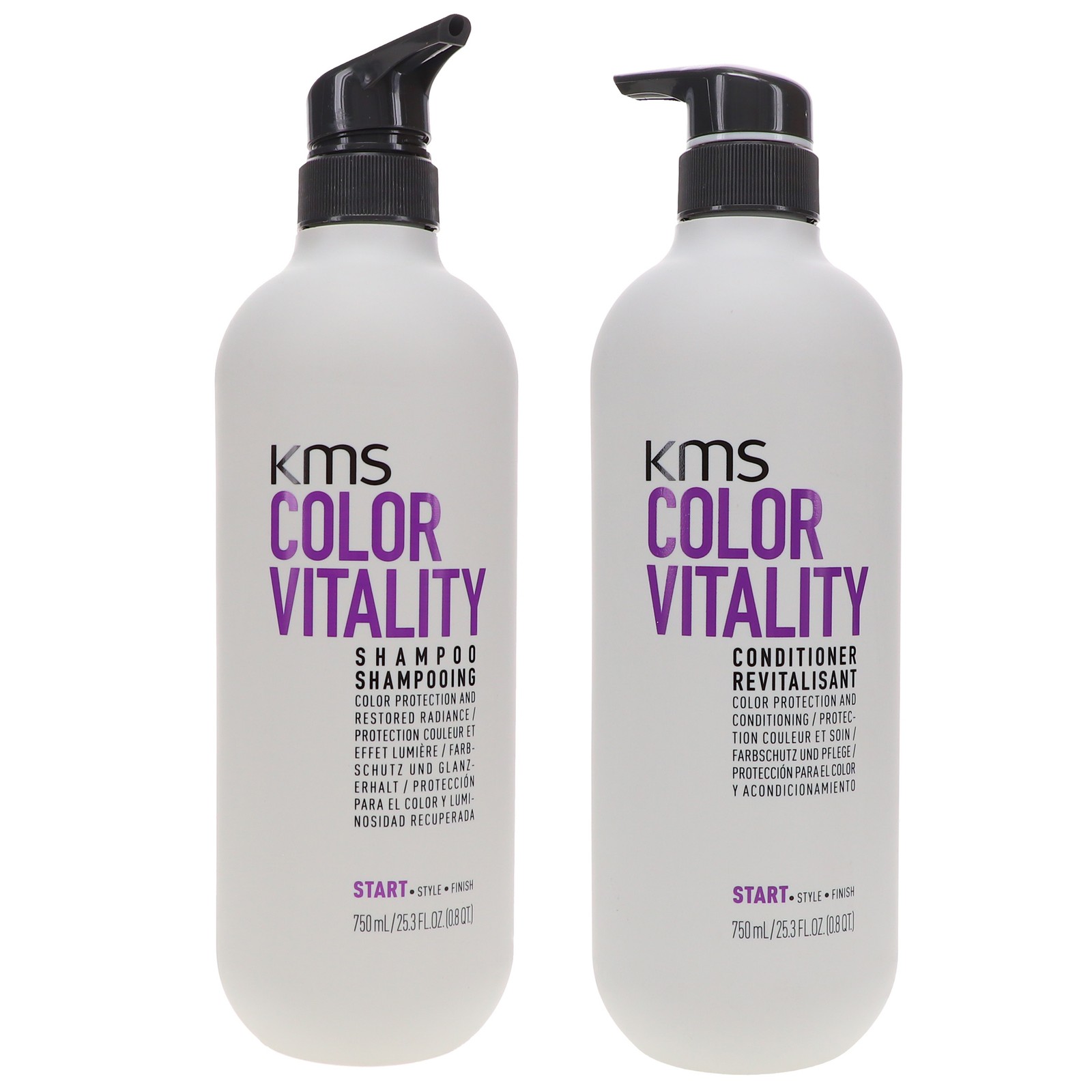 KMS Color Vitality Shampoo 25.3 oz - Color Vitality Conditioner 25.3 oz Combo